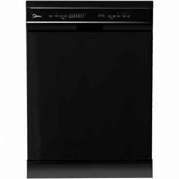 Midea Digital Dishwasher, 14 Place Settings, 6 Programs, Black - MDWEF1433D(B)-WI-EG Midea Digital Dishwasher, 14 Place Settings, 6 Programs, Black - MDWEF1433D(B)-WI-EG